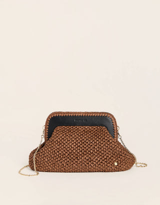 Flynn Clutch Black Brown