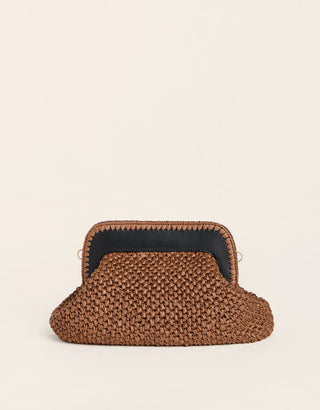 Flynn Clutch Black Brown