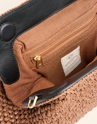 Flynn Clutch Black Brown