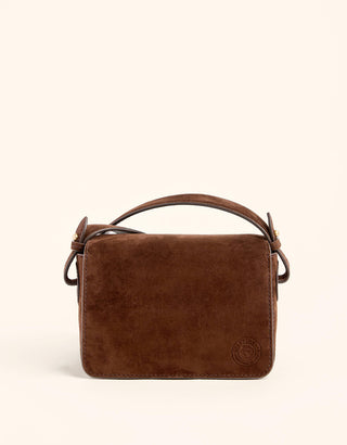 Siren Olivia Phone Suede Crossbody Espresso