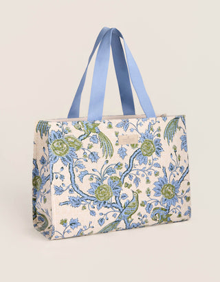 Market Tote Japonica Bird Green