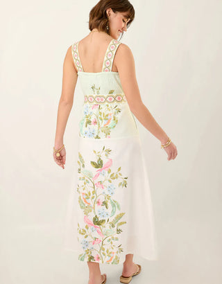 Lorraine Midi Dress Seawall Birds Sugar