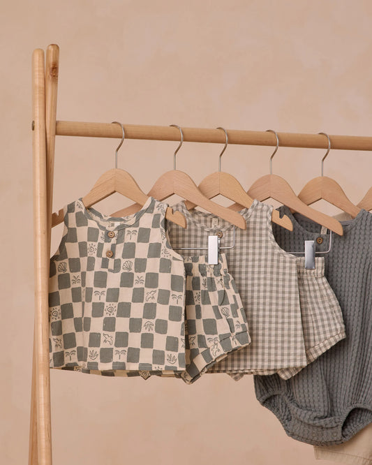 Baby Tank Set | Coastal Check