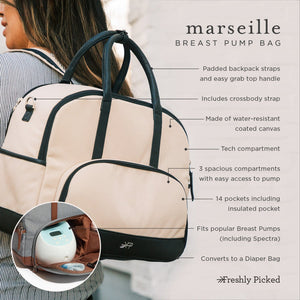 Marseille Breast Pump Bag Latte