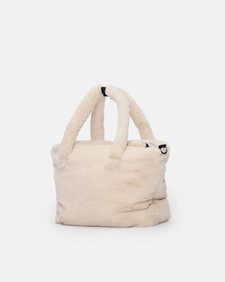 Ushuaia Tote Arctic White Faux Fur
