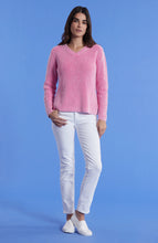 Load image into Gallery viewer, Mineral Wash Shaker Sweater Cheeky Pink