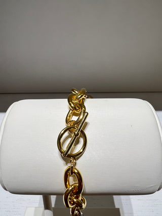 Louis Vuitton Gold Toggle Charm Bracelet