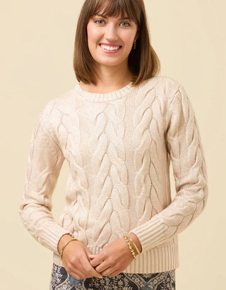 Florence Crewneck Sweater Champagne Foil