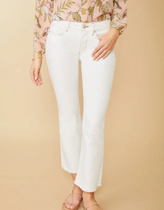 Ellington Kick Flare Jean Pearl White