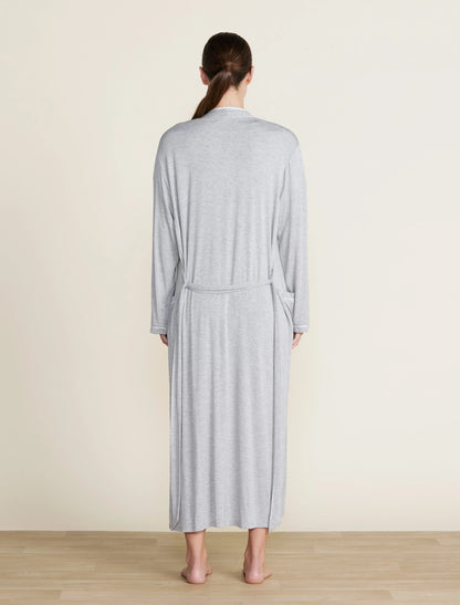 Malibu Collection Soft Jersey Piped Robe