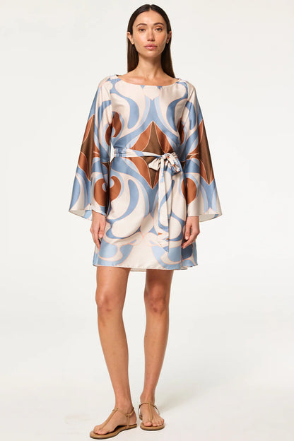 Twiggy Dress Swans All Over