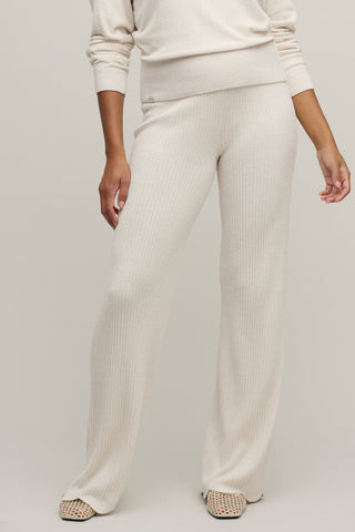 CozyChic Ultra Lite Ribbed Scallop Pant Sand Dune