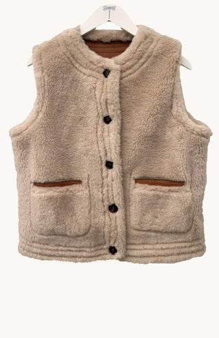 Hyland Sherpa Vest Chestnut