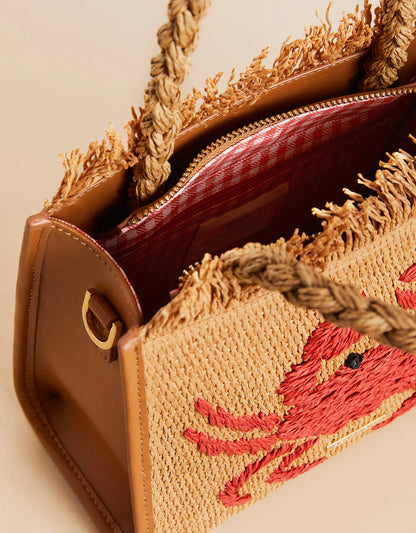 Woven Dune Satchel Hamilton Crab