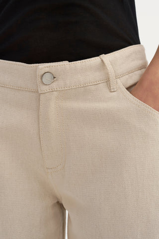 Bary Linen Twill Bermuda Short Natural