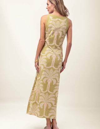 Madolyn Midi Dress Castillo Green Palms