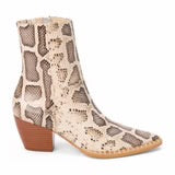 Caty Boot Natural Multi Snake