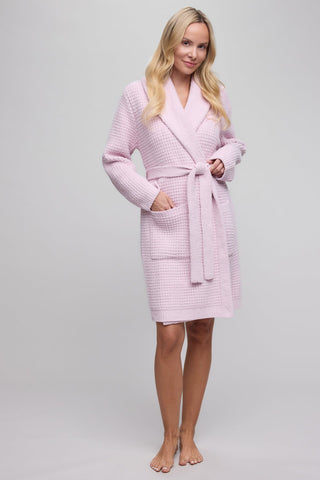 CozyChic Waffle Robe Petal