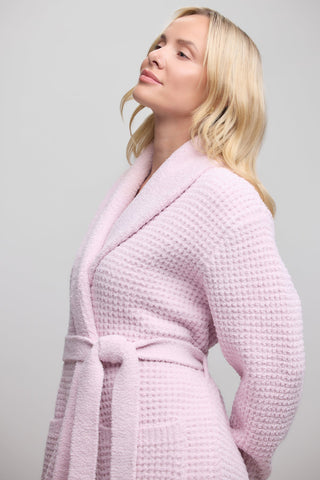 CozyChic Waffle Robe Petal