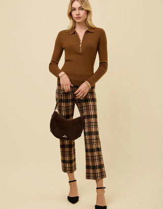 Maren Kick Flare Pant Guerard Estate Plaid