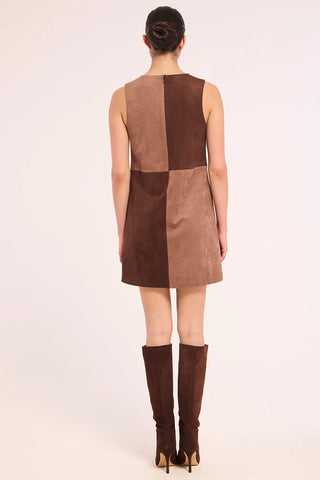 Sigrid Dress Faux Suede Mix