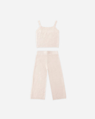 Knit Lounge Set Heathered Petal
