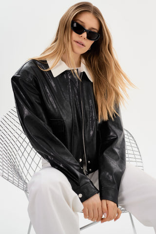 Braylin Faux Leather Jacket