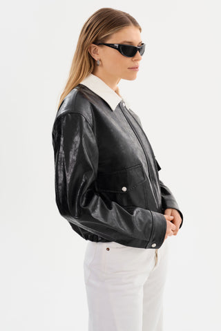 Braylin Faux Leather Jacket