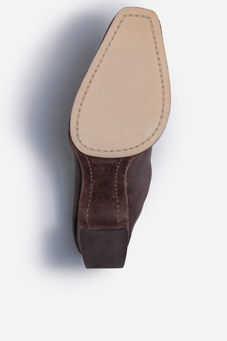 Brynn Heeled Mule Dark Chocolate