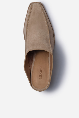 Brynn Heeled Mule Sandstone Suede