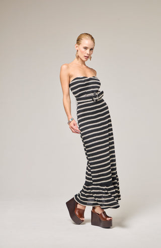 Lilo Know Dress Black & Cream