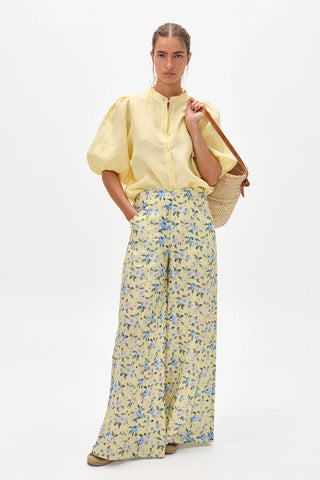 Vincent Linen Pant Francesca Print