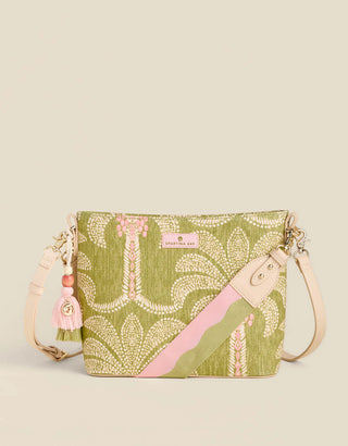 Febee Shoulder Crossbody Castillo Green Palms