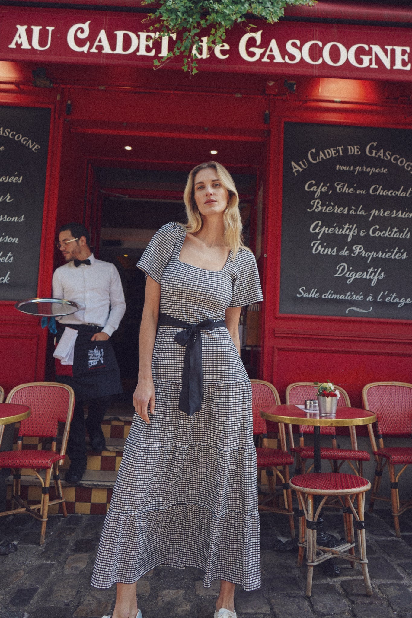 Lane French Gingham Dress