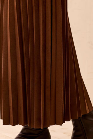 Pull On Pleated Skirt