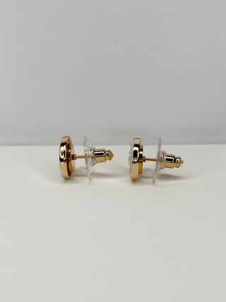 White Gold Stud Earrings