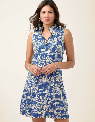 Serena Half Zip Dress Flagler Woodland Blue
