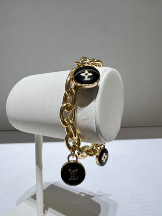 Louis Vuitton Gold Toggle Charm Bracelet