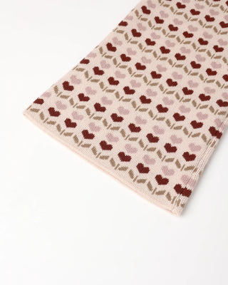 Jacquard Knit Set Ruby Hearts