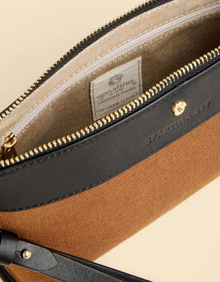 Sable Polly Wristlet Toffee/Black