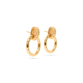 Cleopatra Regal Link Earrings Gold