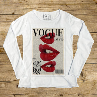Vogue Lips Editorial Long Sleeve