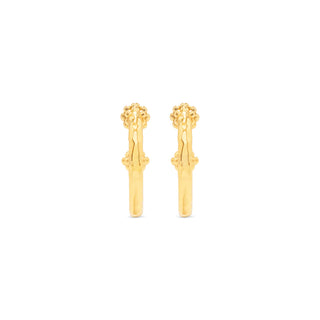 Berry Slice Small Hoop Earrings Gold