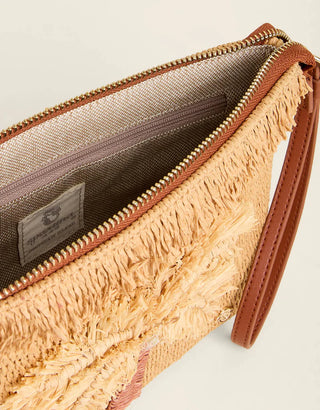 Straw Fringe Carina Wristlet Flagler Resort Palm