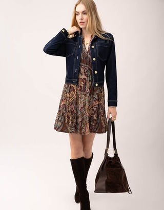 Rosemarie Dress Tabby Paisley Bordeaux