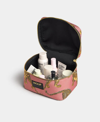 Blush Leopard Vanity Bag