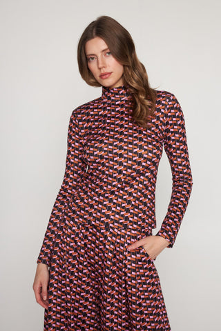 Diana Top Retro Geo