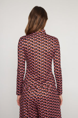 Diana Top Retro Geo