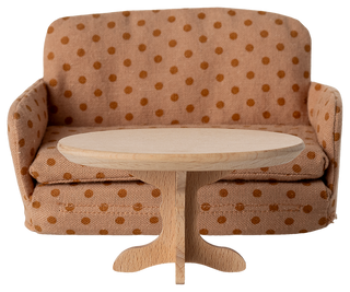 Oval Coffee Table, Mouse - Nature