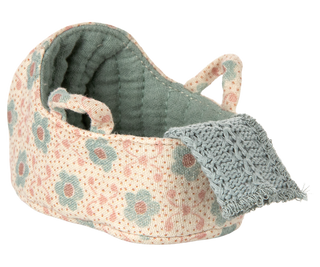 Carry Cot, Baby Mouse - Blue